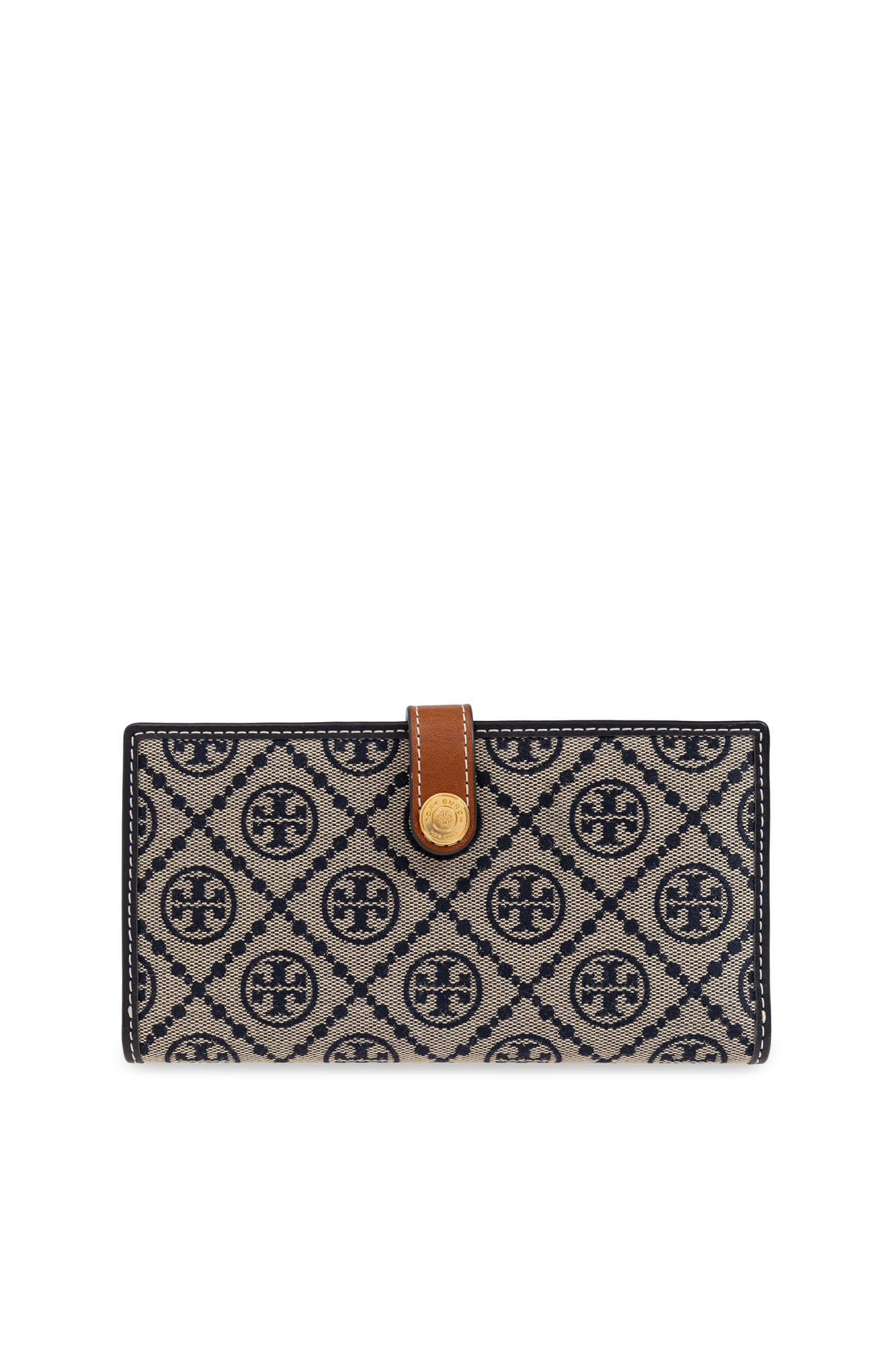 Tory Burch Leather Monogram Wallet deals